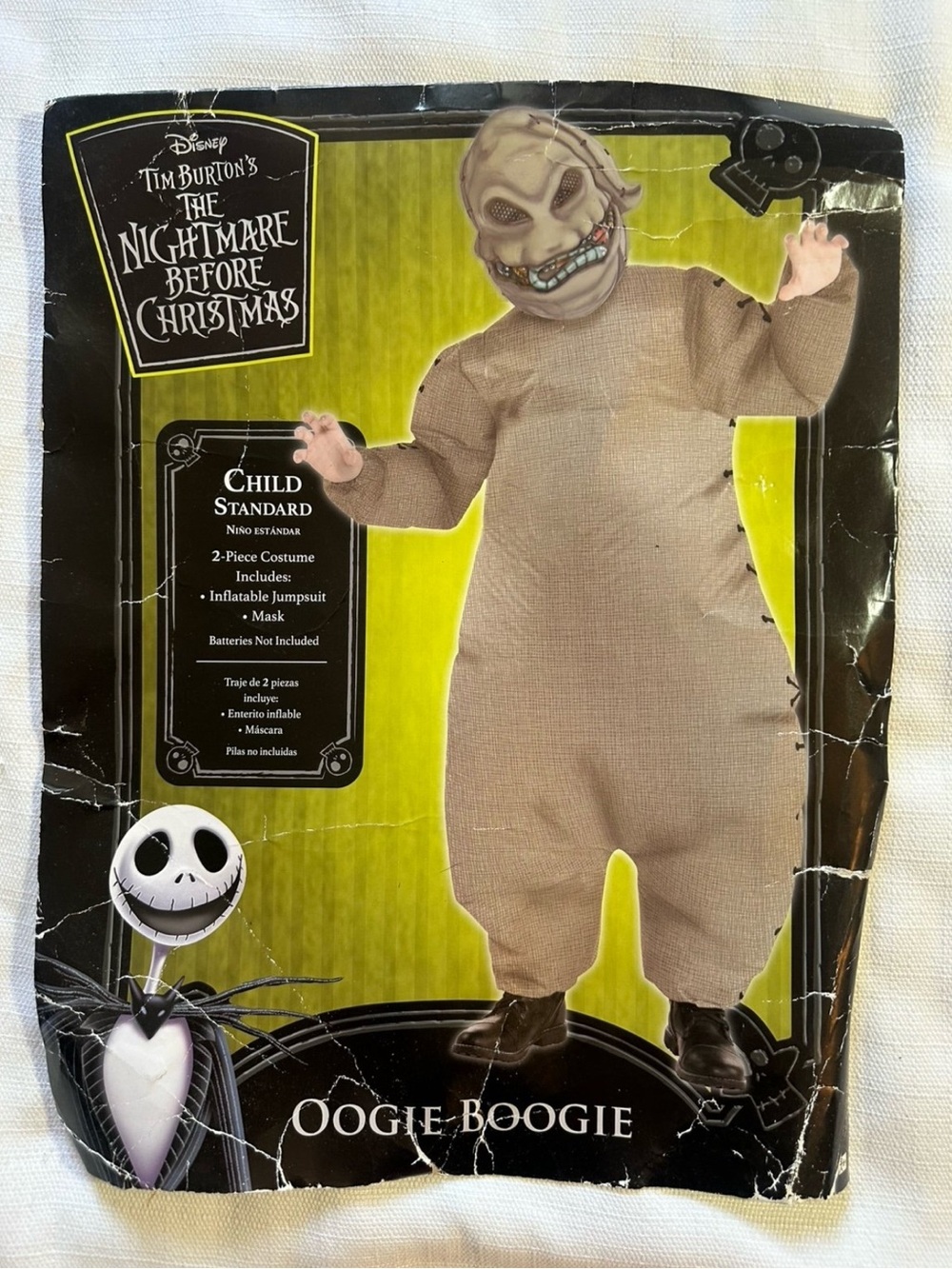 Disney Oogie Boogie Child Standard 2 Piece
Costume W/inflatable Jumpsuit w/ Mask